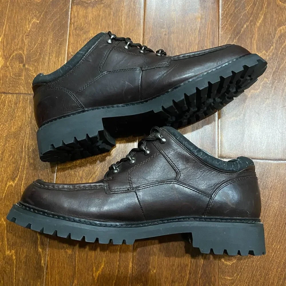 Timberland Vintage Moc Toe Oxford 80027 Dark Brown Leather Shoes Men's Size 13